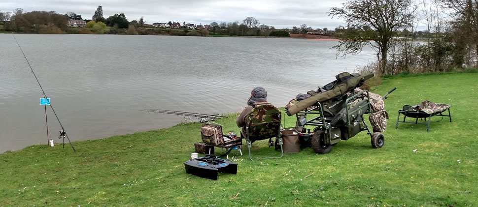 Men fishing at Durleigh Reservoir