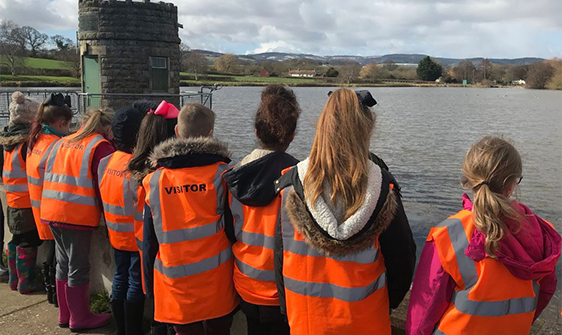 School children in hi vis
