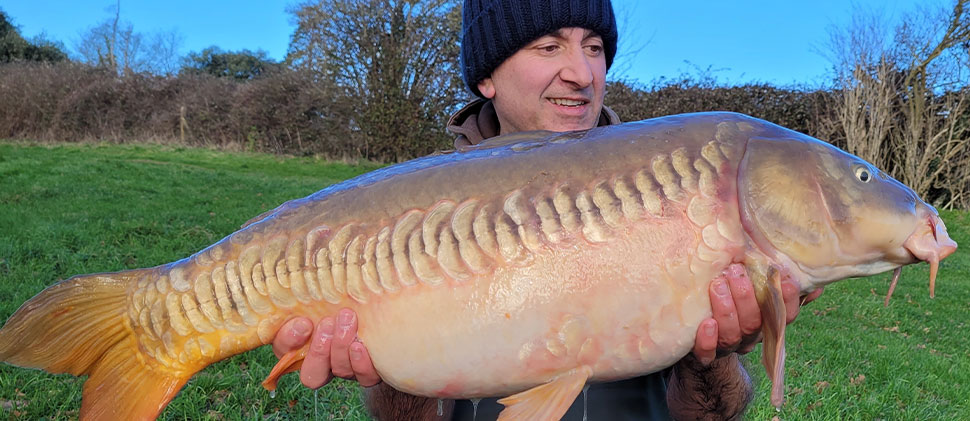 Man holding a fish