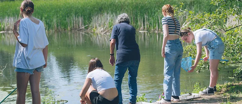 Education Group at Backwell with an education adviser 