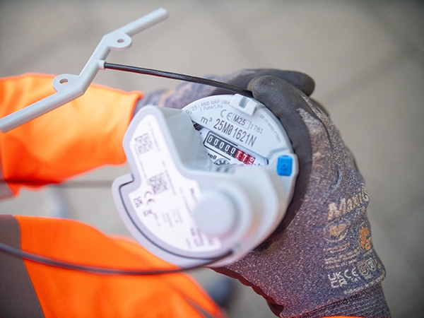 Close up of smart meter