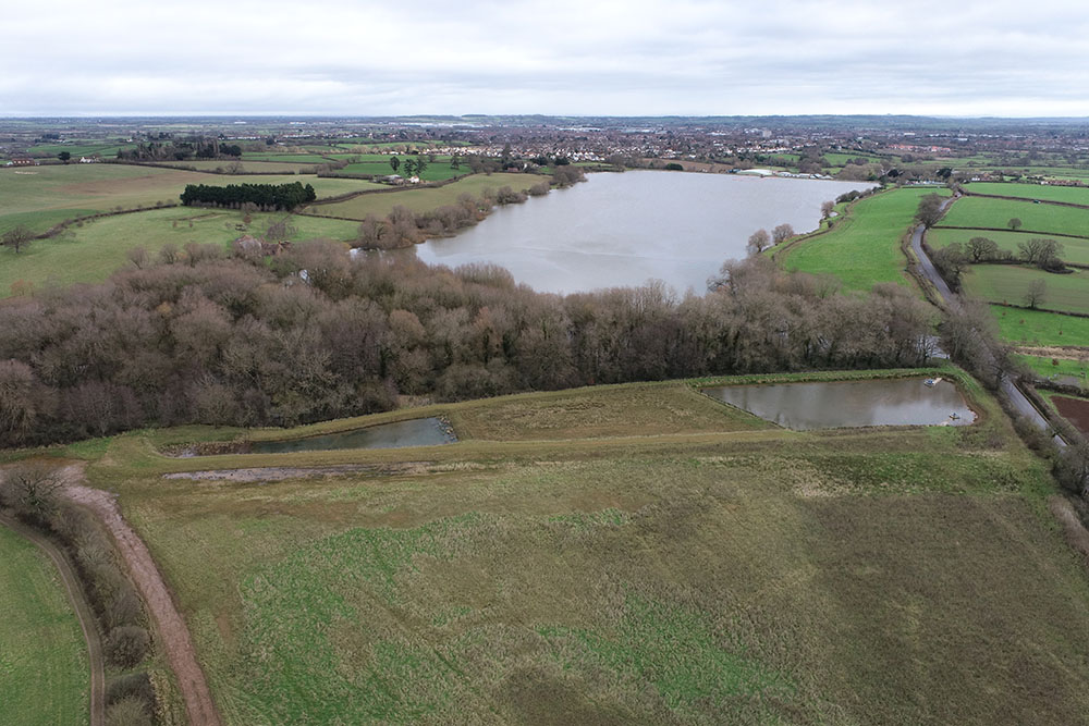 Aerial view of an area of Durleigh