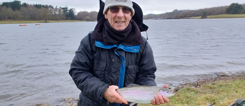 Man holding a fish